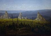 Carl Gustav Carus The Three Stones in the Giant Mountains Spain oil painting artist